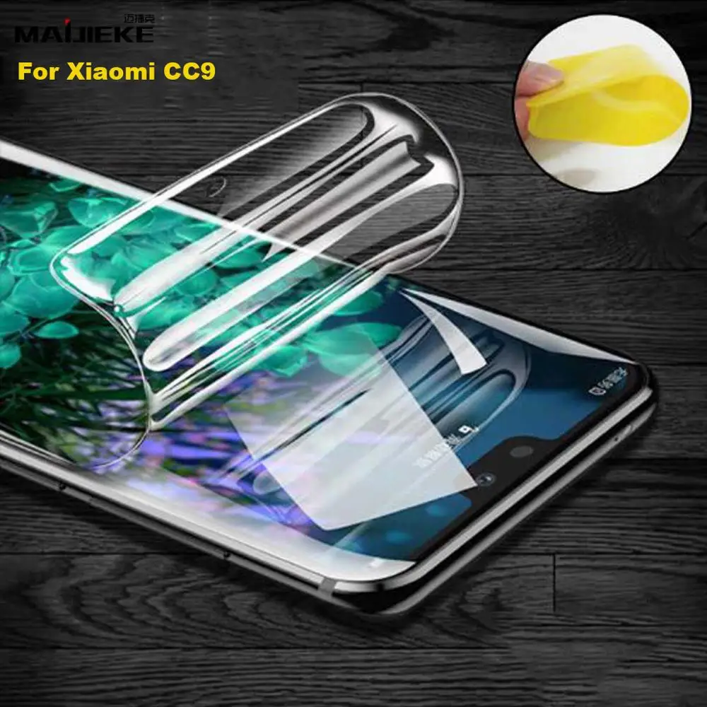 

Mi cc9 HD Front Hydrogel Film For Xiaomi mi A3 cc9e cc9 cc 9 TPU Full Cover Screen Protector Explosion proof Nano film Not Glass