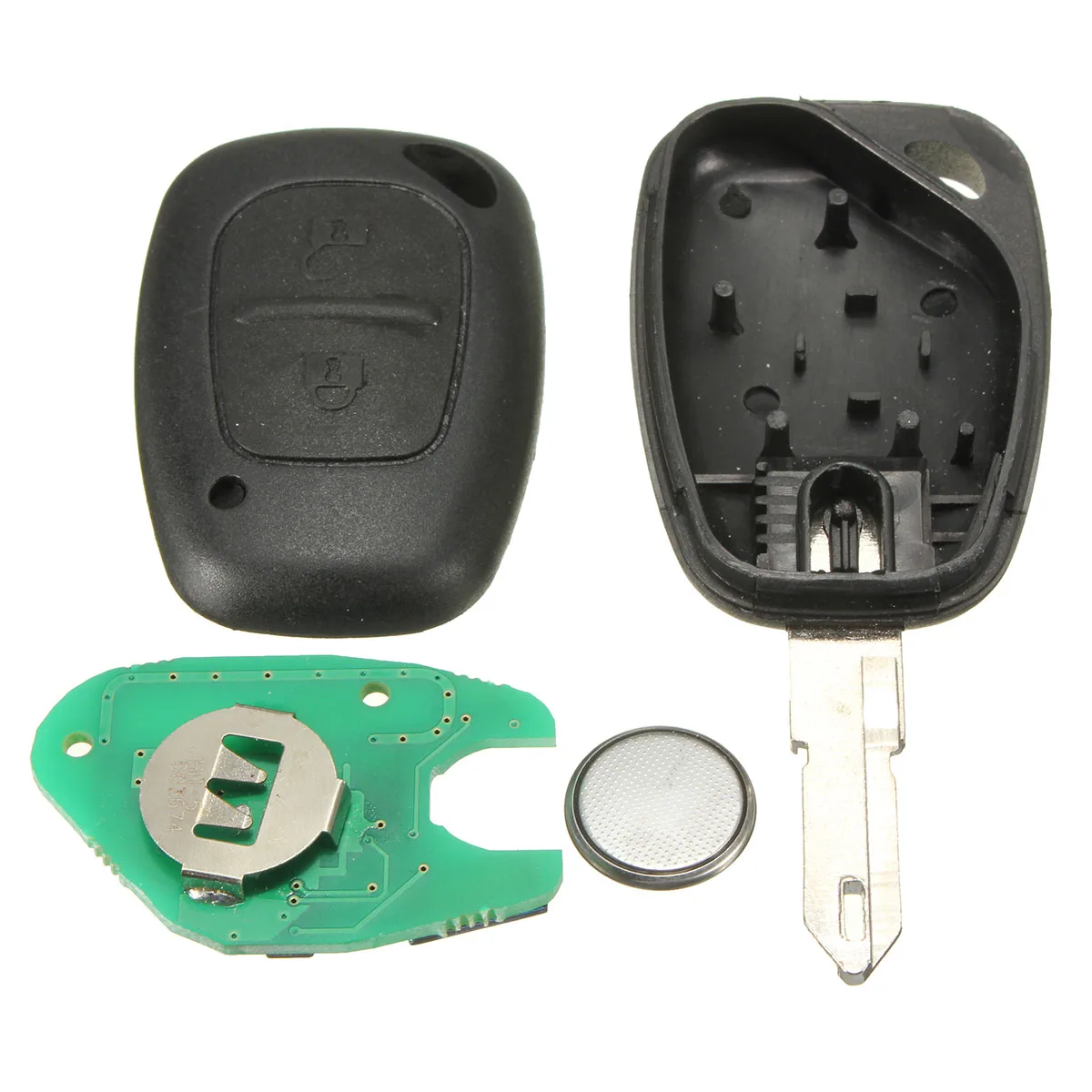 2 кнопки дистанционный смарт ключ-брелок для Renault Master Trafic для Vauxhall для Movano Interstar для Nissan Primastar 2002-2009
