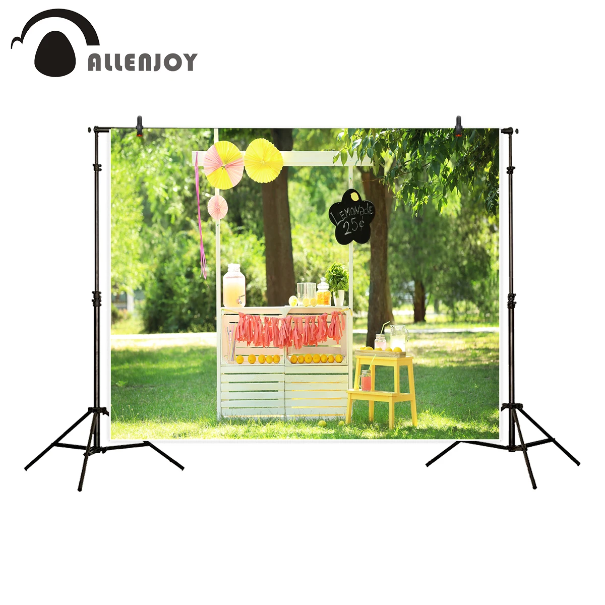 Allenjoy фон для фотостудии лимонный сарай весеннее дерево зеленая трава фотосъемки