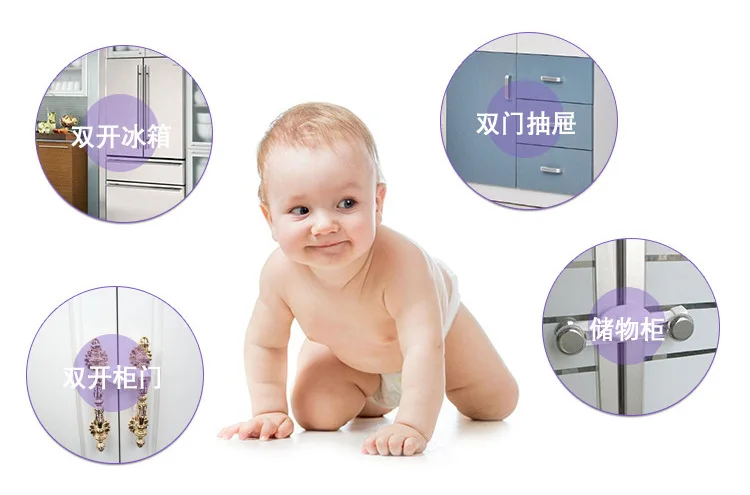 1 шт.. детские замки для ящиков детская защита безопасности для Встроенный холодильник оконный шкаф для малышей защитный замок для детей