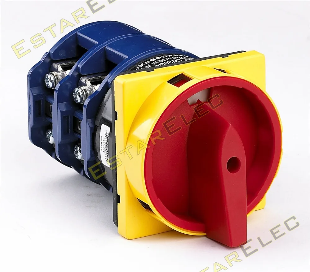 

125A Padlock Rotary Switch AC 440V Ui 690V OFF-ON 2 position 4 Poles 8 terminals (CE, TUV, CCC, RoHS) Kraus&Naimer Replacer