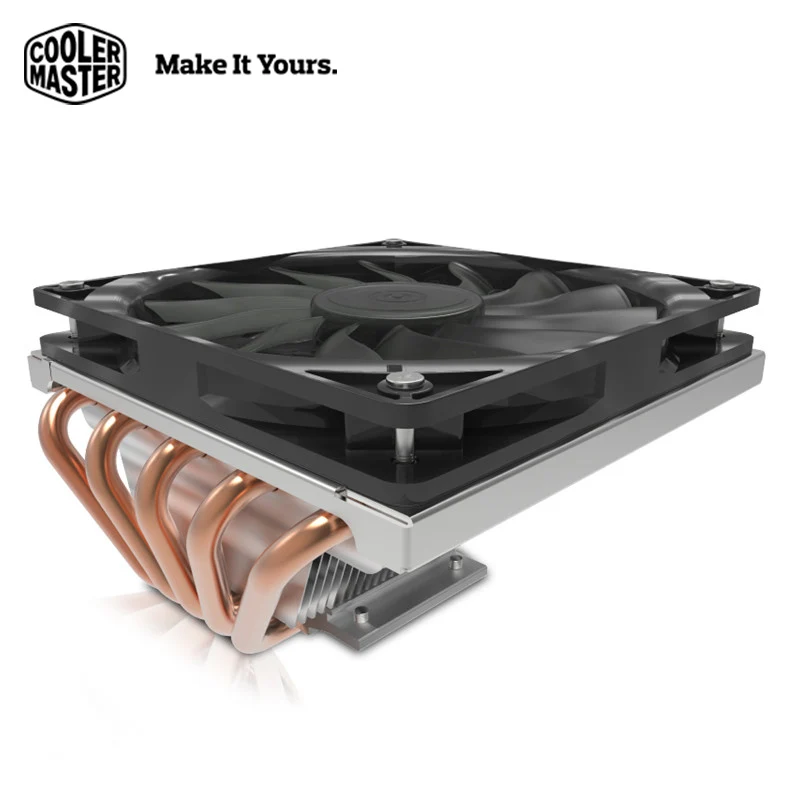 Cooler Master компьютерный процессор кулер 5 heatpipe 12 см светодиодный вентилятор для мини-чехол HTPC тихий Intel AMD Настольный ПК процессор Охлаждающий вентилятор радиатора