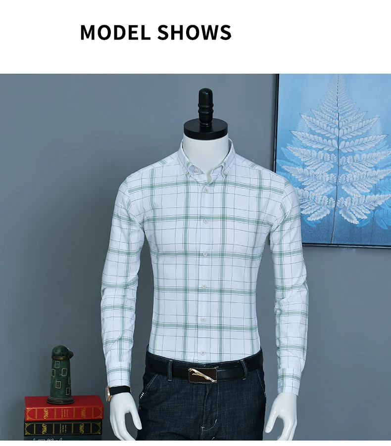 Caiziyijia Высокое качество хлопок рубашки с длинным рукавом стильные клетчатые мужские рубашки в стиле кэжуал бренд импортные мужские s одежда 4XL