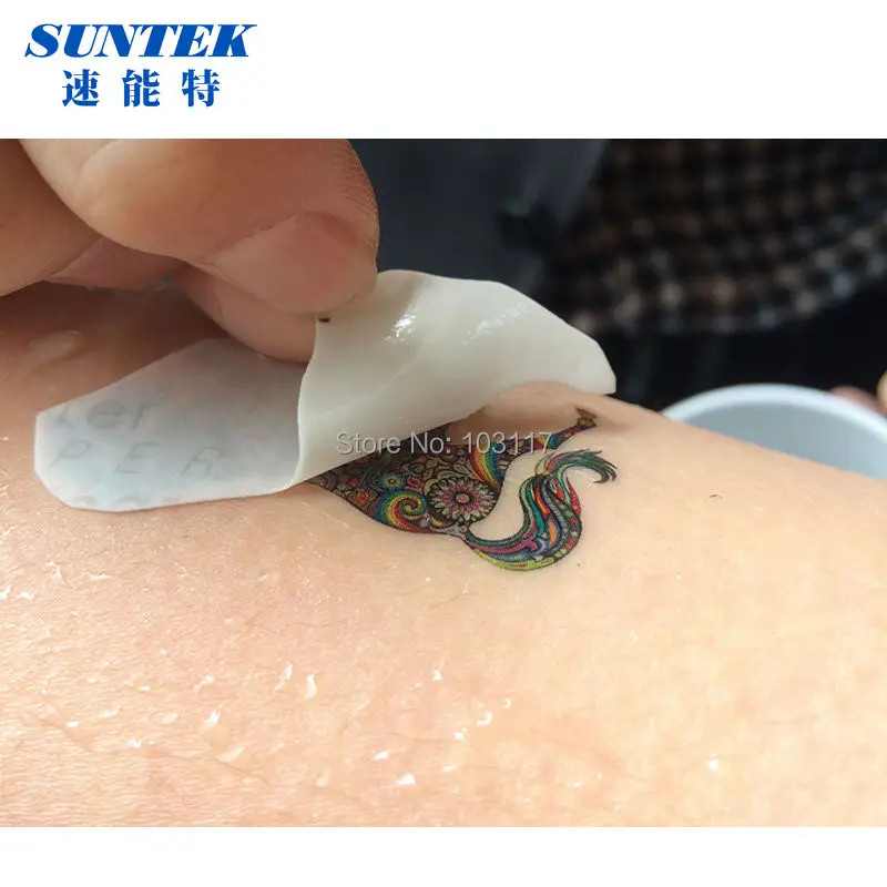 Струйный лазер DIY Водонепроницаемая временная татуировка наклейка пустые листы безвредные для кожи тела татуировки переводная бумажная пленка x10sets