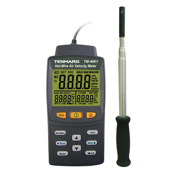

Tenmars, TM-4001 Hot Wire Anemometer Wind Speed Tester