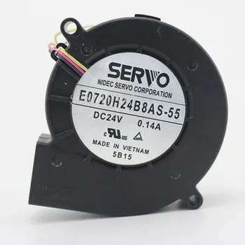 

Free shipping E0720H24B8AS-55 DC 24V 0.14A 7020 7CM 70*70*20mm 3 Wires Double Ball Bearing Cooling Fan