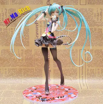 

21cm Hatsune Miku Tell Your World Action Figures Pvc Brinquedos Collection Figures Toys For Christmas Gift Free Shipping