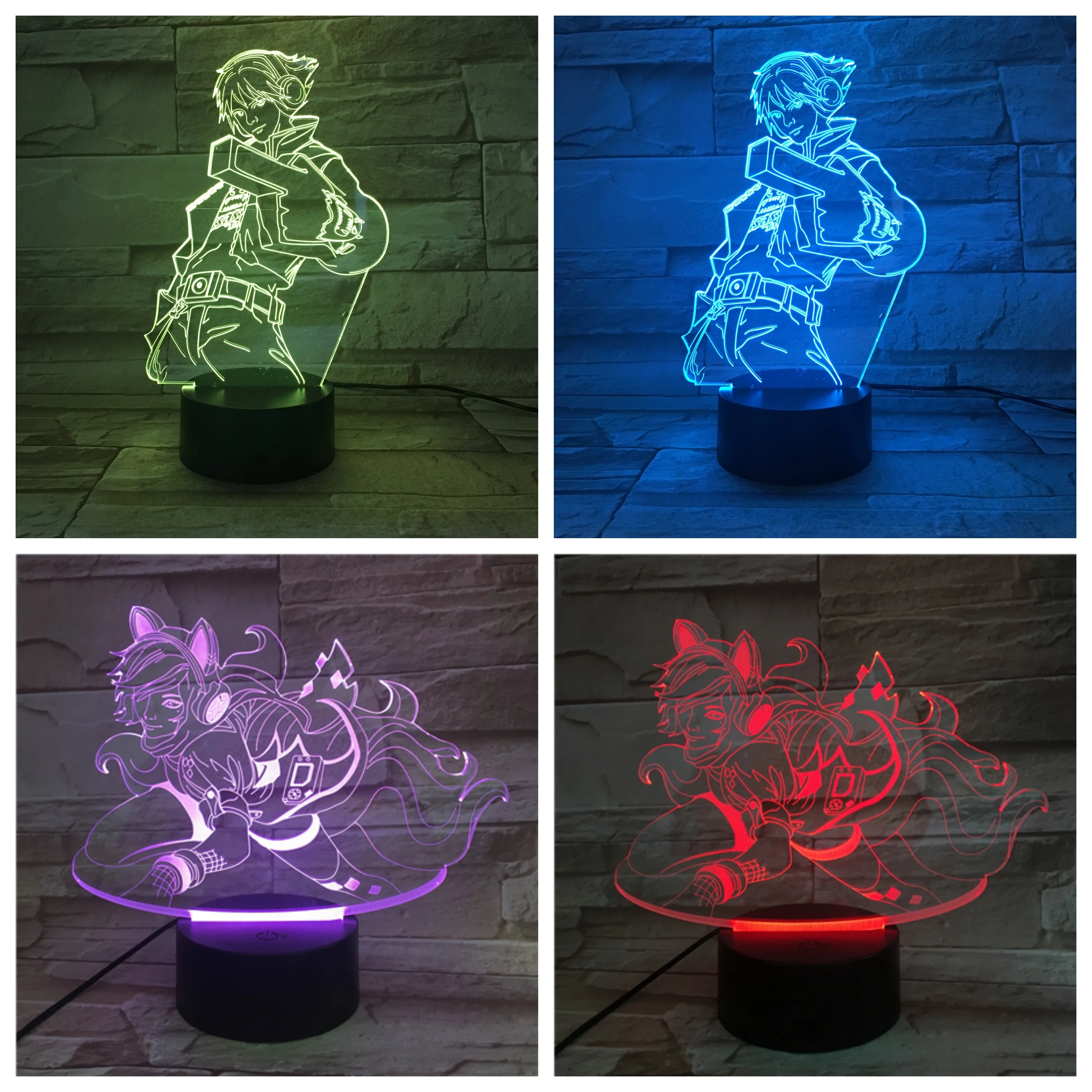 

League of Legends LoL Heros LED Night Light Touch Sensor 7 Color Changing the Prodigal Explorer EZ Ezreal Table Lamp Bedroom