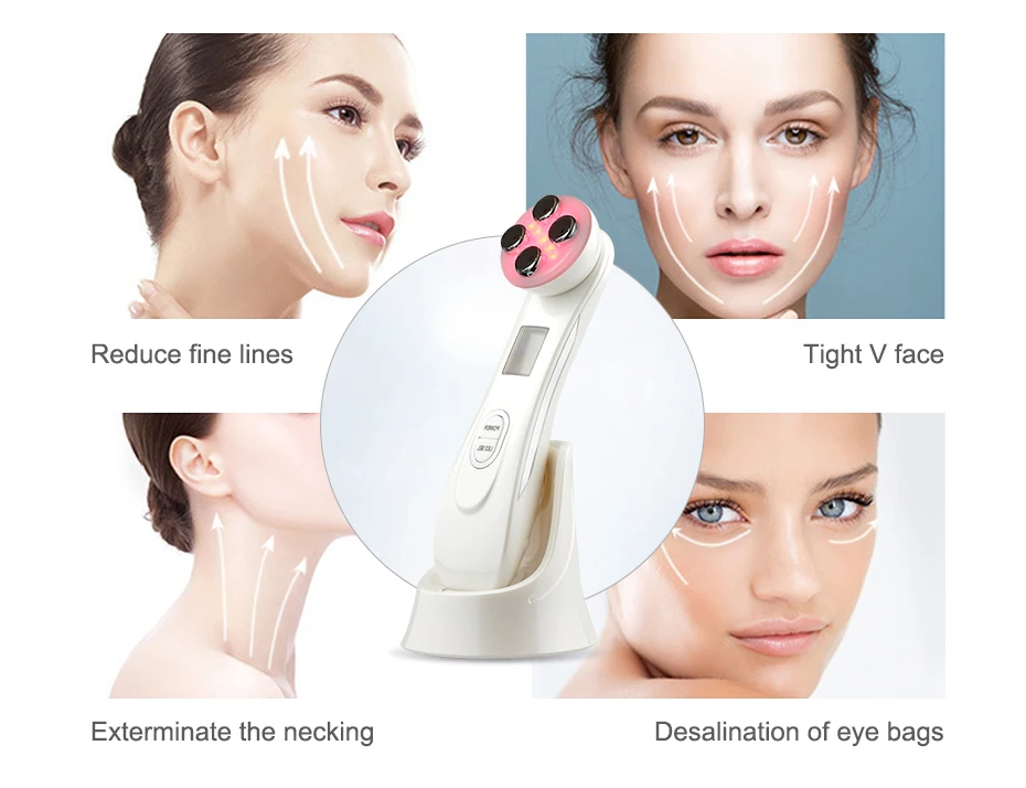 5in1 LED Photon Face Skin Rejuvenation Electroporation Mesotherapy with RF,EMS,Multi-function Radio Frequency Skin Care machine(17)