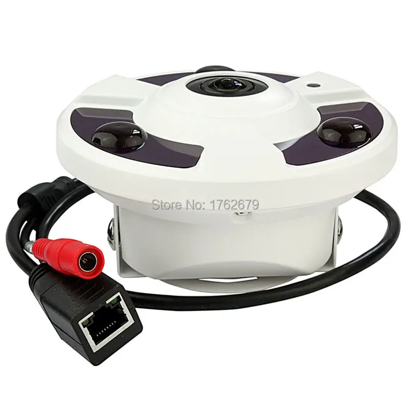 5MP 2592x1920 hd 360 degree fisheye 5MP 1 56mm lens Panoramic Security video ip Camera with