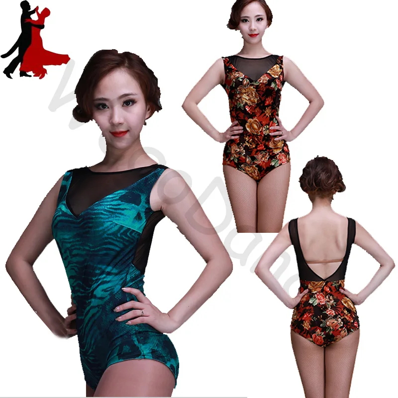 

Latin Dance Modern Acrobatics Clothing bodysuit top women