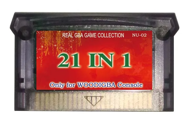 ゲームcombiantionカート/フリー船/のみのためをwoodigbaコンソール/21in1/すべてのゲームはリアル32bit gams