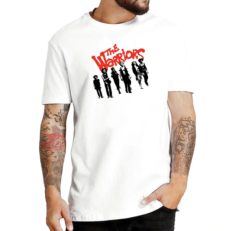

The Warriors Warriors Gang 80S 90S Vintage Movie Cool Painting Harajuku Fashion T Shirts Men Cotton O-Neck Camisetas Hombre