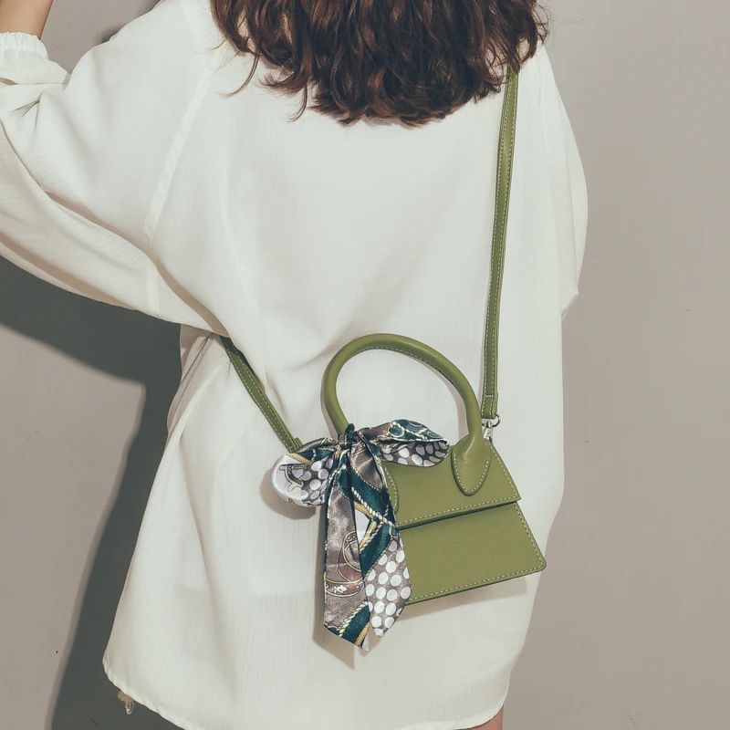 

2019 Luxury Handbags Mini Women Bags Designer Silk Scarf Crossbady Bags for Women PU Leather Handbags Shoulder Bag Tote Clutch
