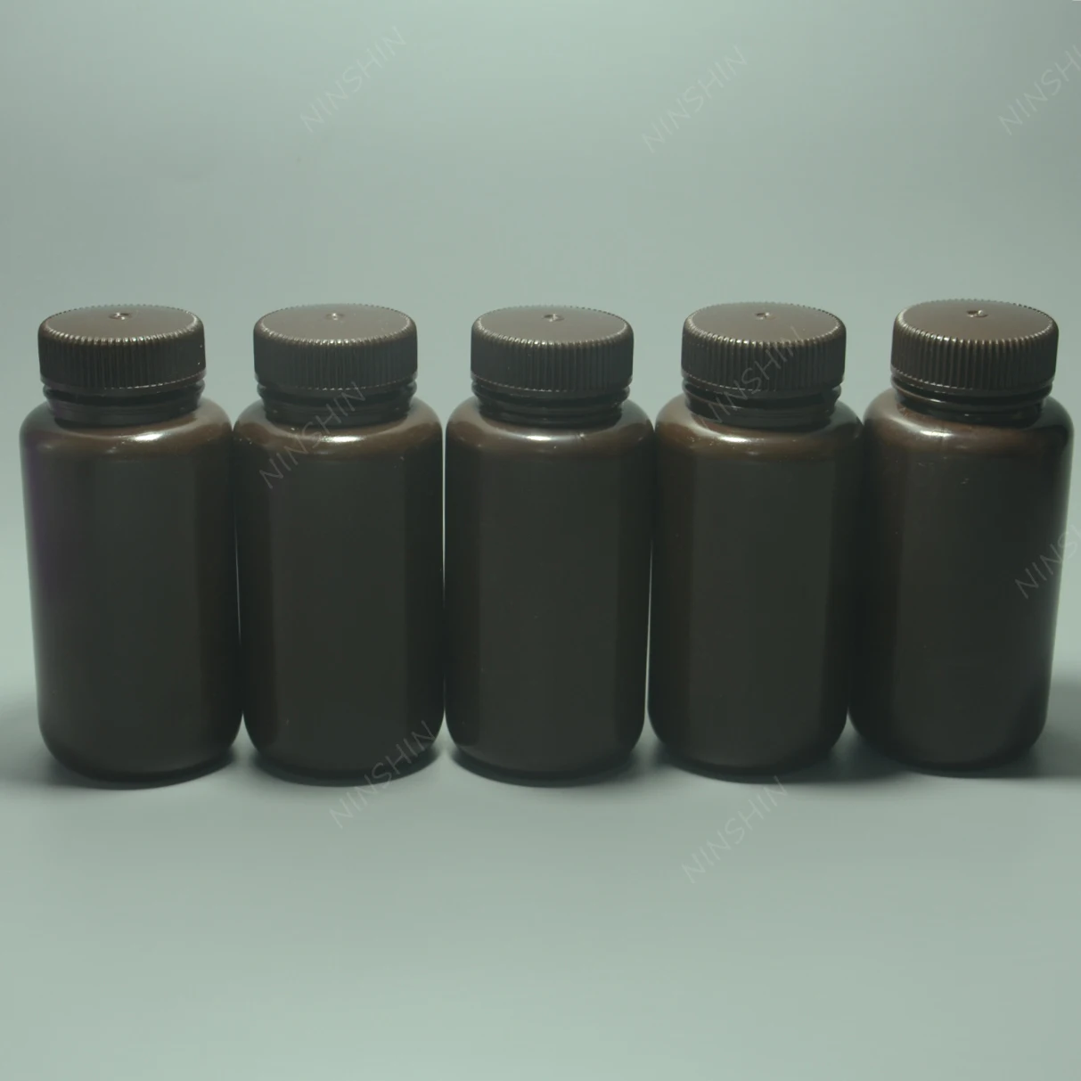 New Brown Plastic Bottole ,Wide Mouth,250ML Armber PET Reagent Bottle