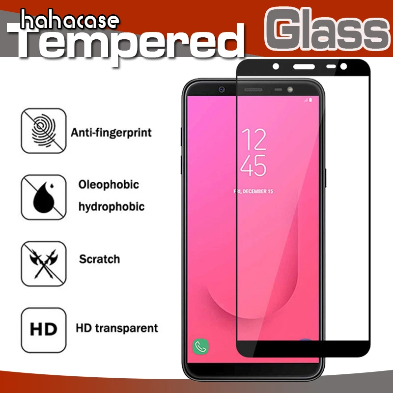

50pcs Full Cover Printing Tempered Glass Screen Protector For Samsung Galaxy J8 J7 J6 J4 Plus 2018 J3 Pro Anti-Scratch HD Film