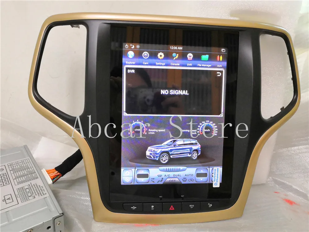 10,4 ''Tesla стиль Android 8,1 автомобильный dvd-плеер gps навигация для JEEP Grand Cherokee 2012- стерео радио CARPLAY ips PX6 HDMI