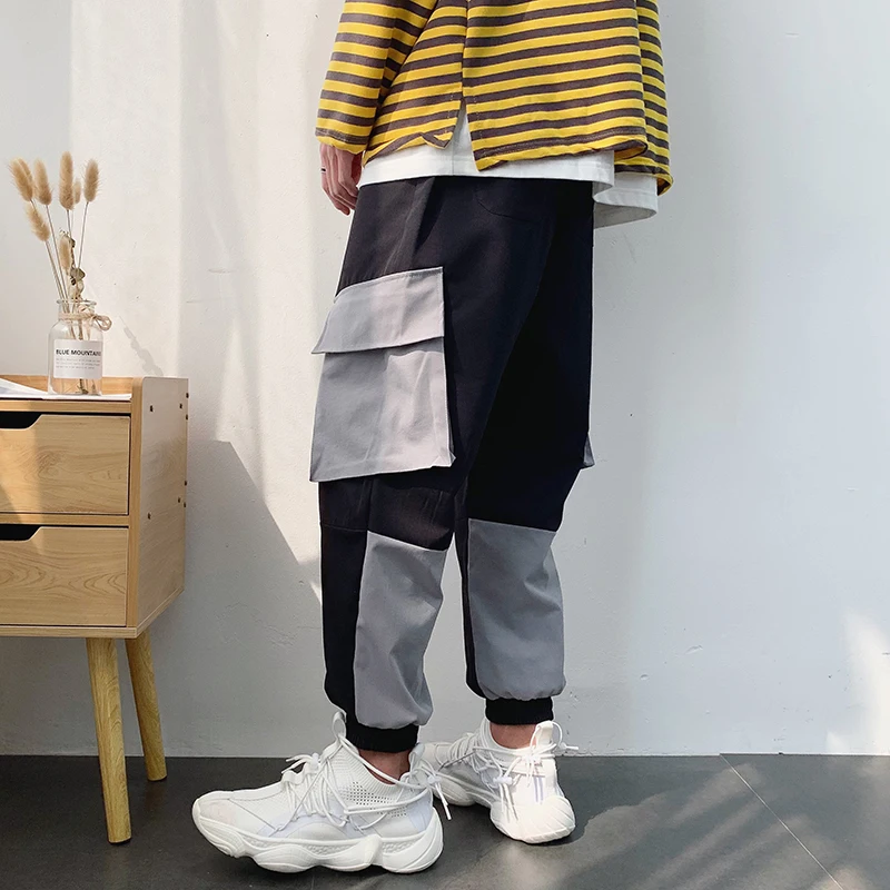 2019 Promotion Only Today Trousers For men Black Printed Luxury Fashion Causal Designer Simple Men Cargo Pants Plus Size Loose