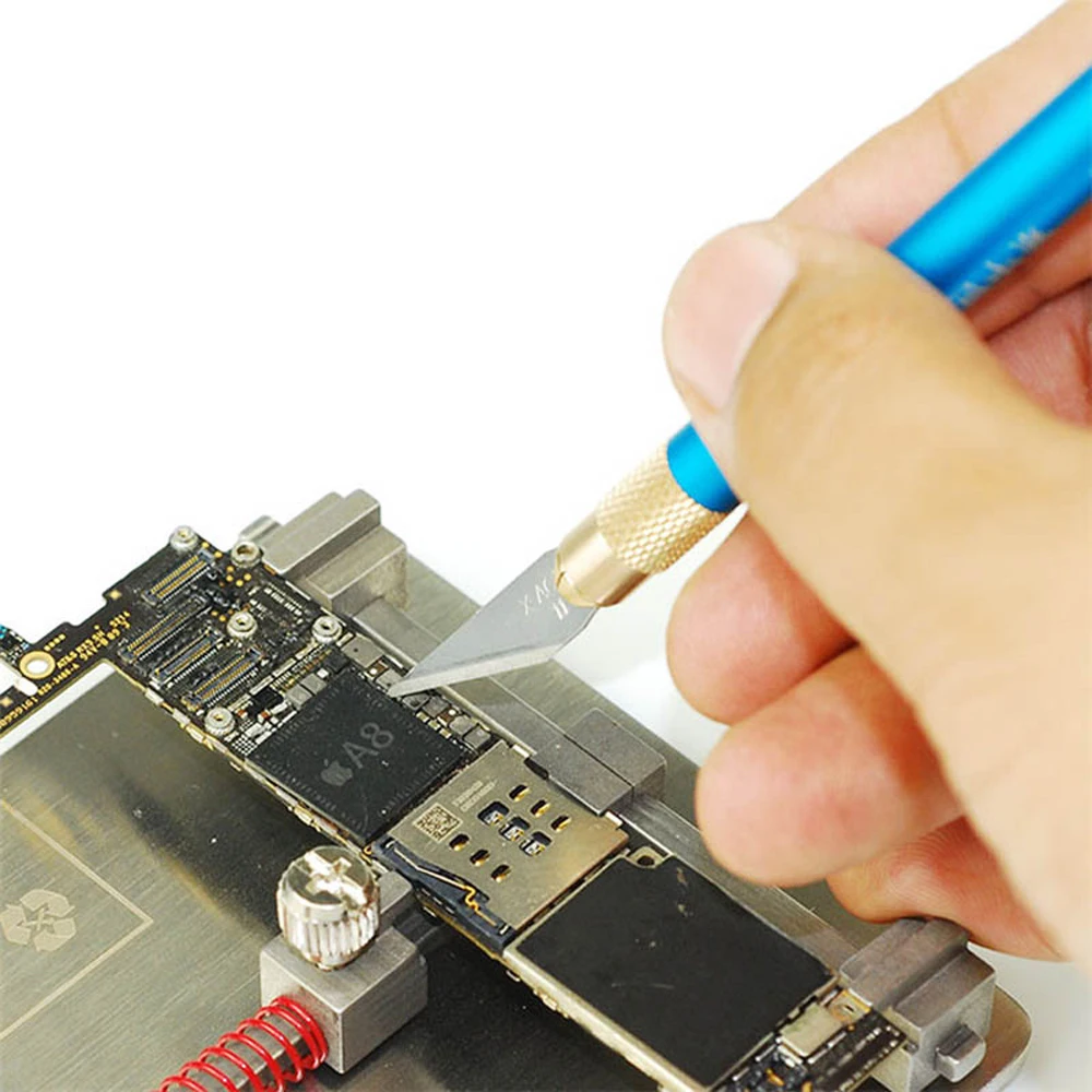 Machining Tool for iPhone Mobile Phone Scraper blade CPU chip removal pry knife double-head copper handle