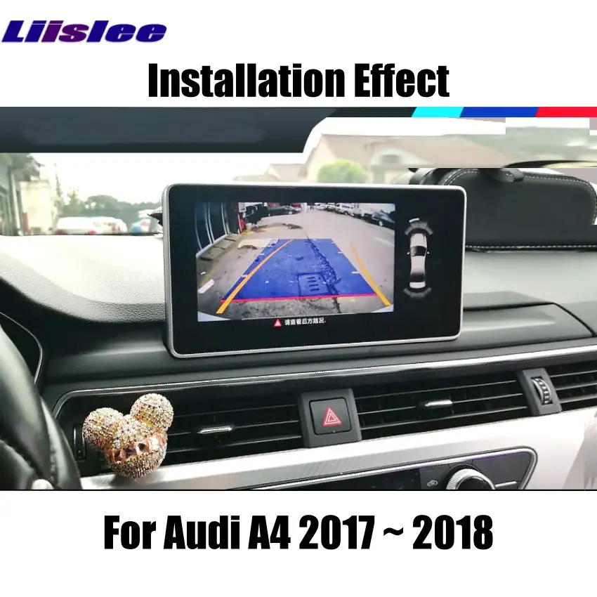 Liislee Original Screen Update System For Audi A4 2017~2018  Rear View Camera + Reversing Module  Decode Track Box 2
