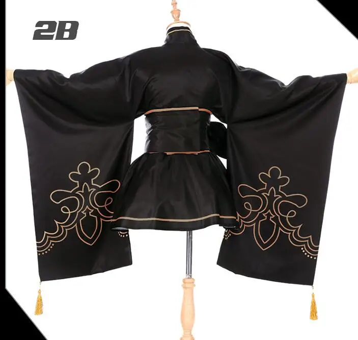 Кимоно NieR Automata Heroine YoRHa No. 2 9 Тип B S юката костюмы платье Униформа для