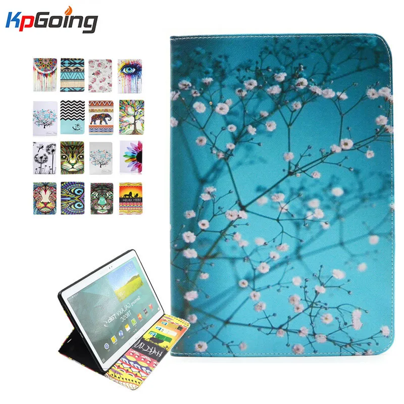 

For Samsung Galaxy Tab S2 8.0 T710 T711 T715 Case with Colorful Painting Funda for Samsung T710 T715 Original Leather Cover Case