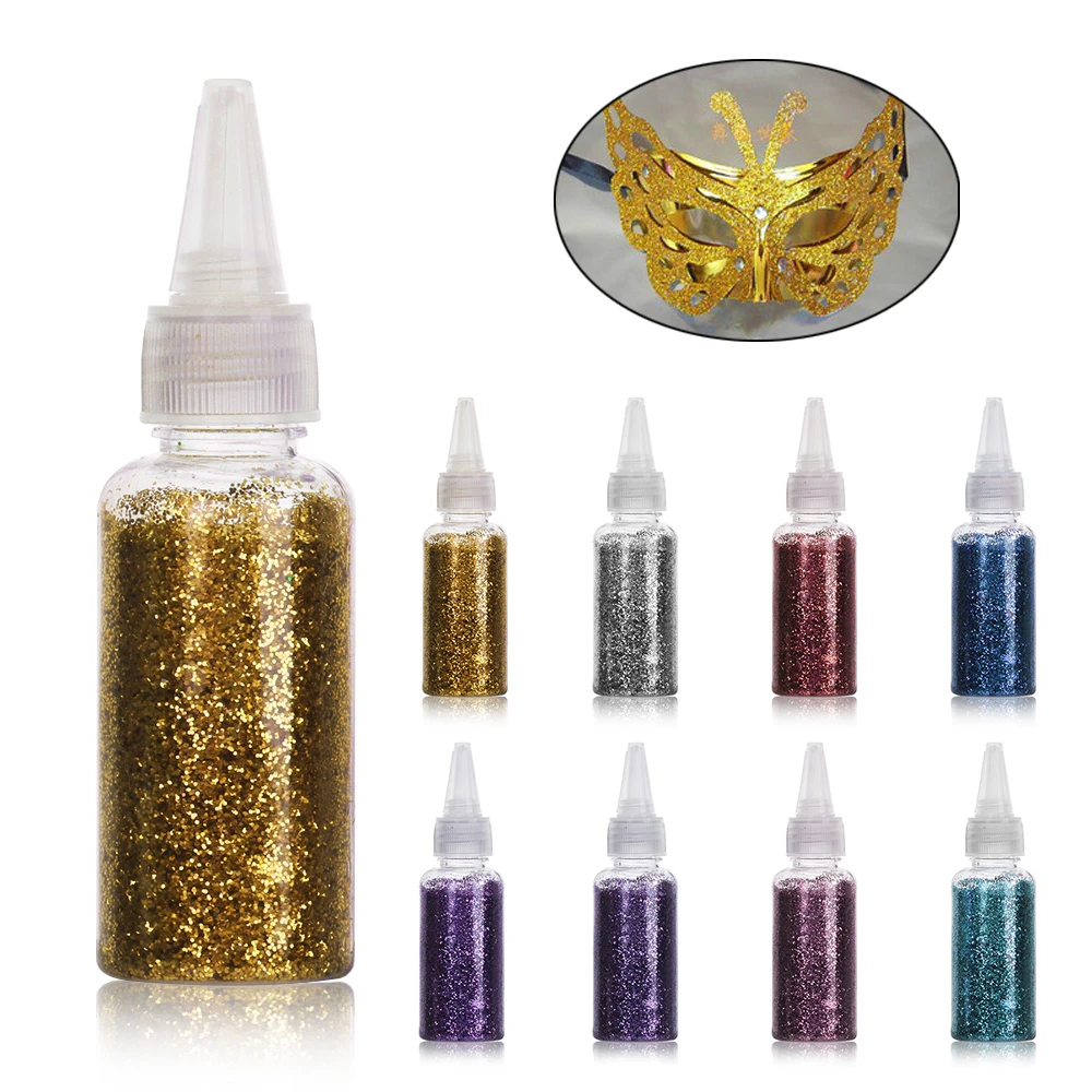 

30ml/bottle Painting Glitter Powder Sequin Laser Powder Pretty Gradient Glitters Pigment Water Oil Dual Use Pigment DIY Craft