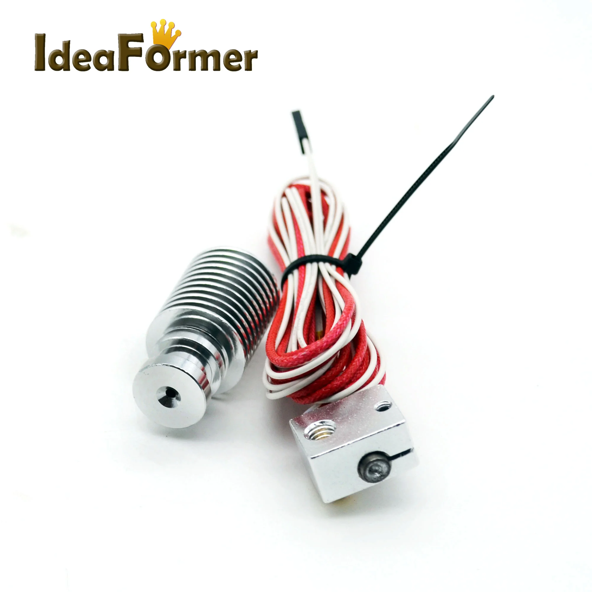 

3D Printer E3D V6 All metal Wade Short-distance J-head Hotend 12V/ 24V for 1.75mm/3.0mm Extruder with 0.4mm Nozzle for RepRap