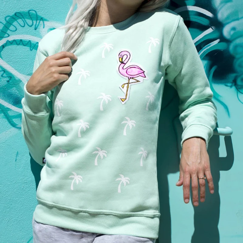 mint green long sleeve top