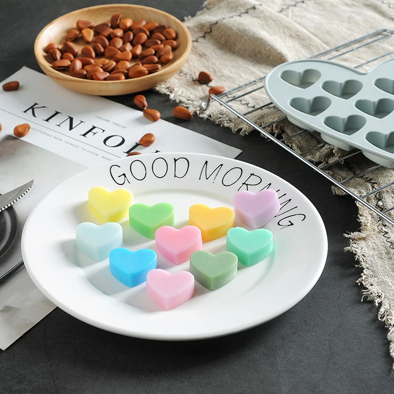 Силиконовые формы для шоколада формы сердца шоколадные Инструменты для выпечки антипригарные силиконовые формы для торта желе и конфеты 3D формы DIY Лучшие