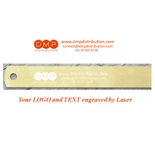 Customized Brass Stainless angle ruler Practical Metric Inches Measurement engraved by laser on backside with company logo&info stainless metal ruler practical metric and inches measurement double sided thick precision calibration 15 20cm ruler