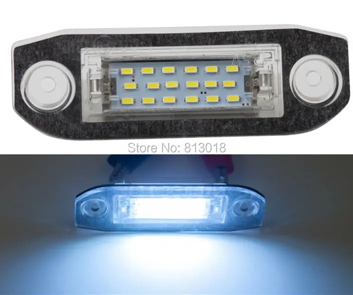 High quality car led rear License Plate Lights lamp FOR Volvo S80 s40 v50 C30 S60 V70 CX60 CX70