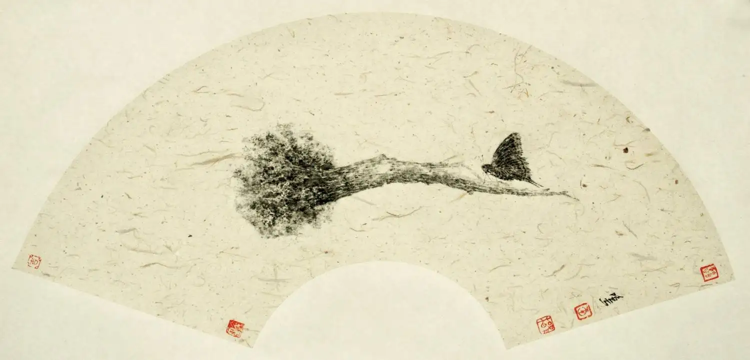 

Chinese Artist Li Baiming's Work "Carving Insect Set 2011 10" Painting Chinese Style 20*60cm Wall Art Home Decor Oil Picture