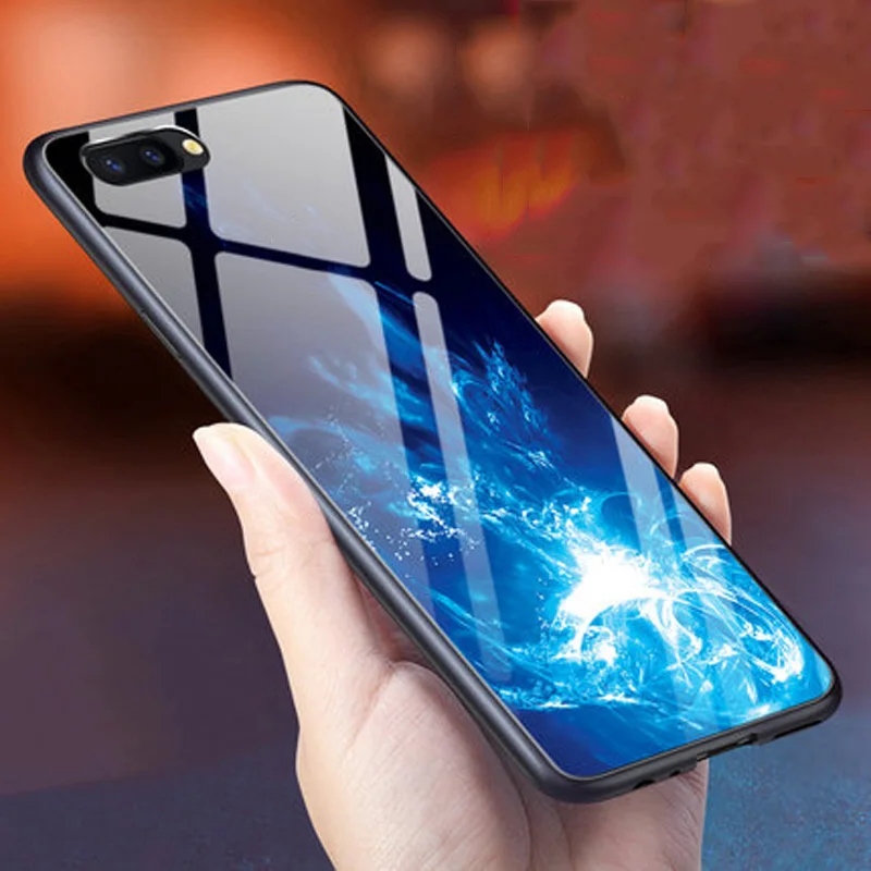 Чехол для Oppo R11 плюс закаленное стекло + чехол с мягкими краями r11plus 6 0 ''Тонкий
