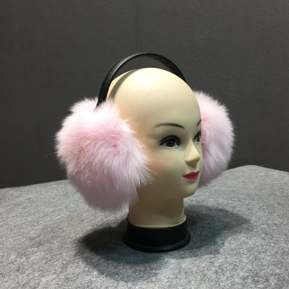natural fox fur winter earmuffs  (5)
