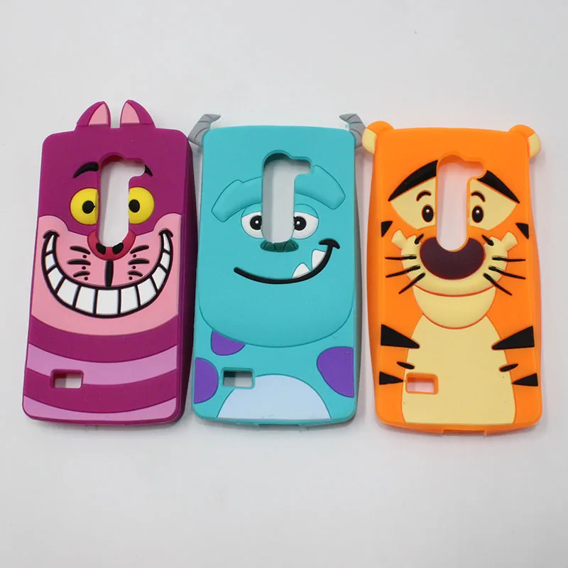 

For LG Leon Case H324 H340 C40 C50 Fundas Sulley Cat 3D Soft Silicone Phone Back Cover For LG Spirit 4G LTE H440Y H440N H440 C70