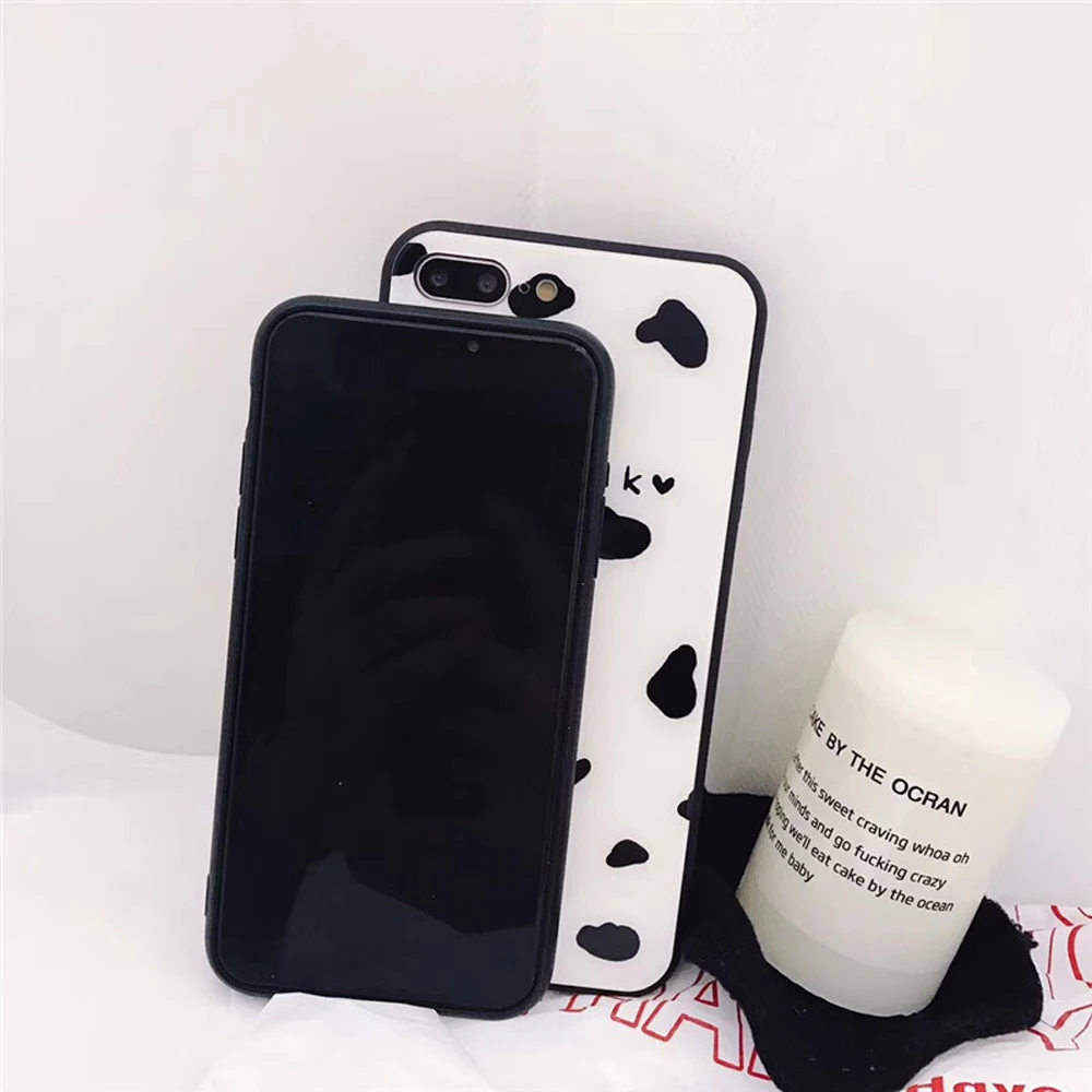 Cow-Milk-Phone-Cases-For-iPhone-7-Plus-Xs-Max-XR-X-8-6-6s-Plus-Tempered-Glass-Shockproof-Fashion-Cute-Fitted-Back-Case-Capa-SI68- (5)