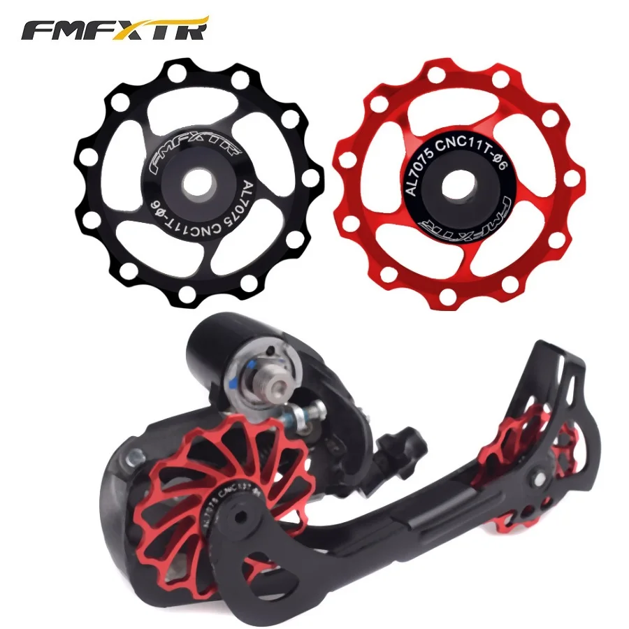 

Bike Bicycle Rear Derailleur Chain Guide Wheel 11T 13T For 8 9 10 11 Speed Derailleur Metal Bearing or Ceramics Bearing Choice