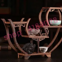 Твердая древесина Куриное Крылышко, деревянные, барабан с цветком Тип антикварные полки, орнамент маятник стеллаж для выставки товаров