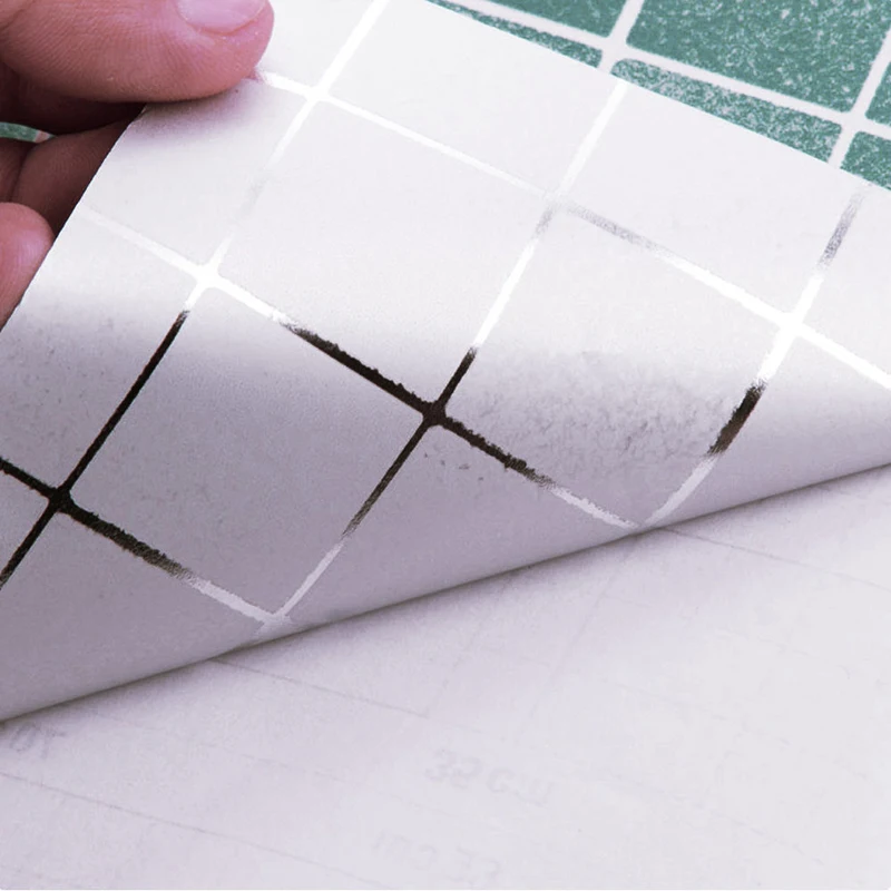 DIY Waterproof Self-adhesive Mosaic Wall Paper Tile Sticker Contact Paper Bathroom