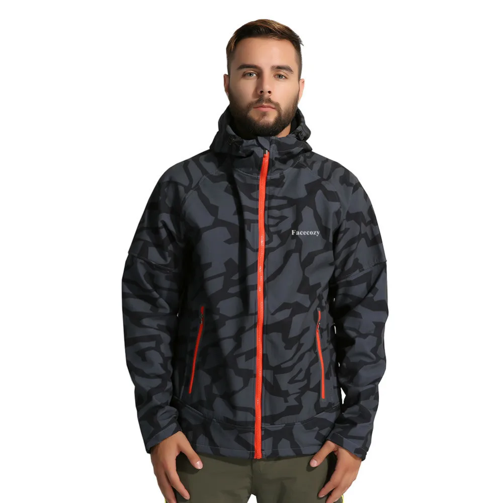 Mortonpart Men's Autumn Outdoor Hiking Jacket Male Front Zipper Camping