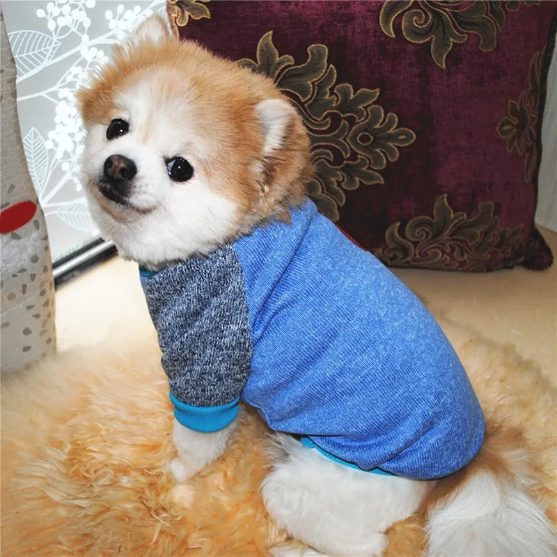 

Pet Autumn Winter Sweater Short Sleeve Warm Fleece T-shirt Tops For Small Medium Dogs Pets Outdoor Casual Costume