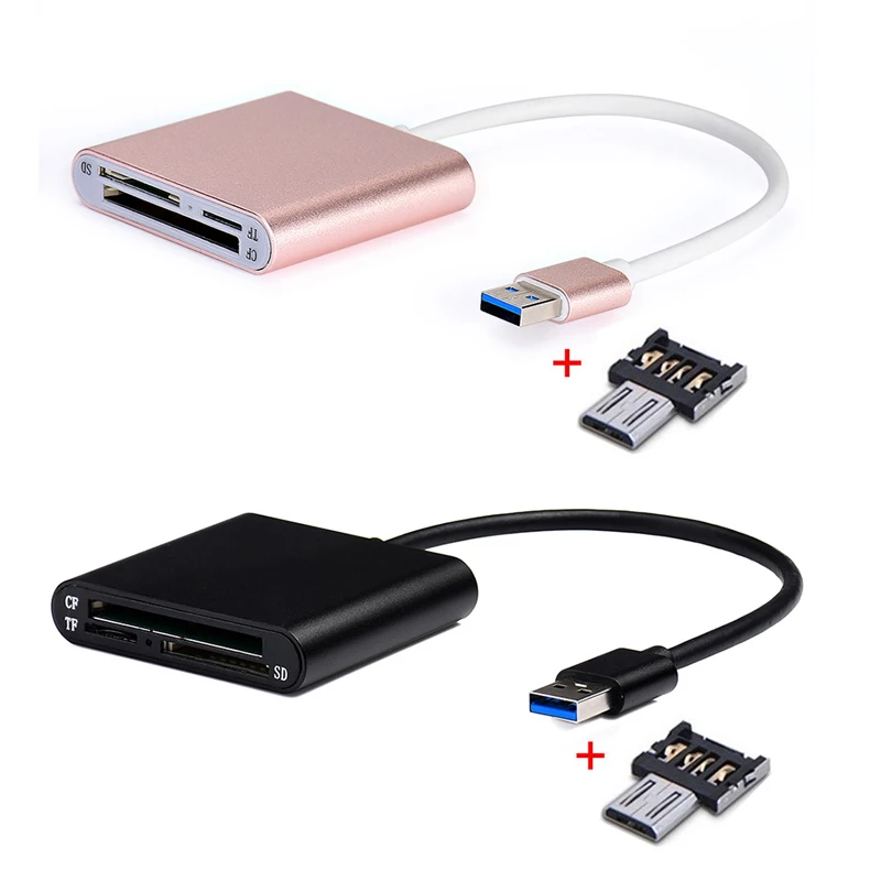 Aneng для портативных ПК Android USB 3.0/USB OTG высокое Скорость CF SD Card Reader