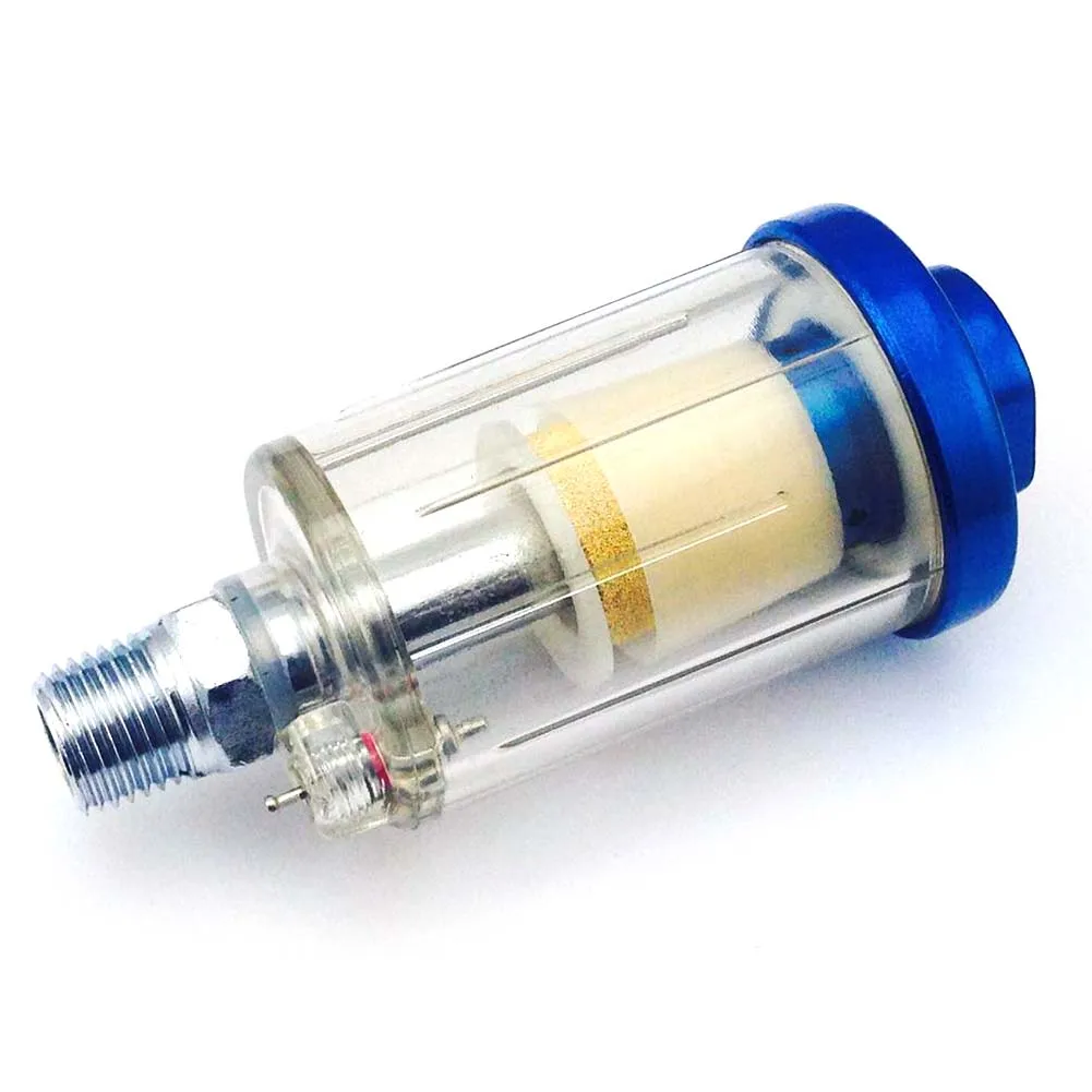 

1/4'' Water Oil Separator Inline Air Hose Filter Moisture Trap For Compressor Spray Paint Gun Compressor Spray Paint Tool
