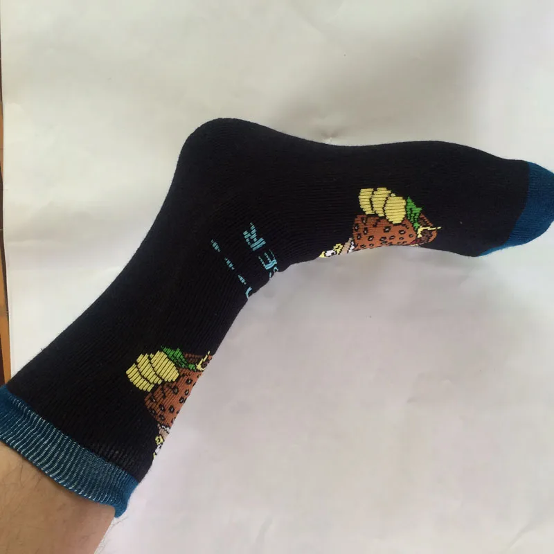 Хлопковые носки с персонажами мультфильмов Симпсон бургер мужские и wo мужские повседневные носки унисекс Harajuku Calcetines
