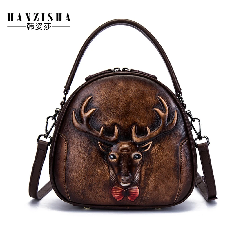 

2018 Women Shell Bag Genuine Leather Vintage Design Female Messenger Bag High Quality Leather Women Messenger Bag bolsos mujer