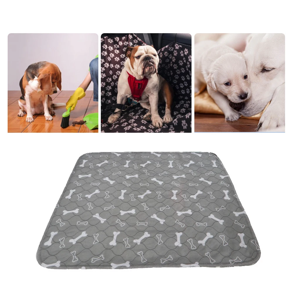 Трехслойный коврик для собак, водонепроницаемый, ПВХ, пеленки, одеяло, милый рисунок, водопоглощающее, для домашних животных, кошек, мочи, коврик, многоразовый, мочи, матрас, подушка