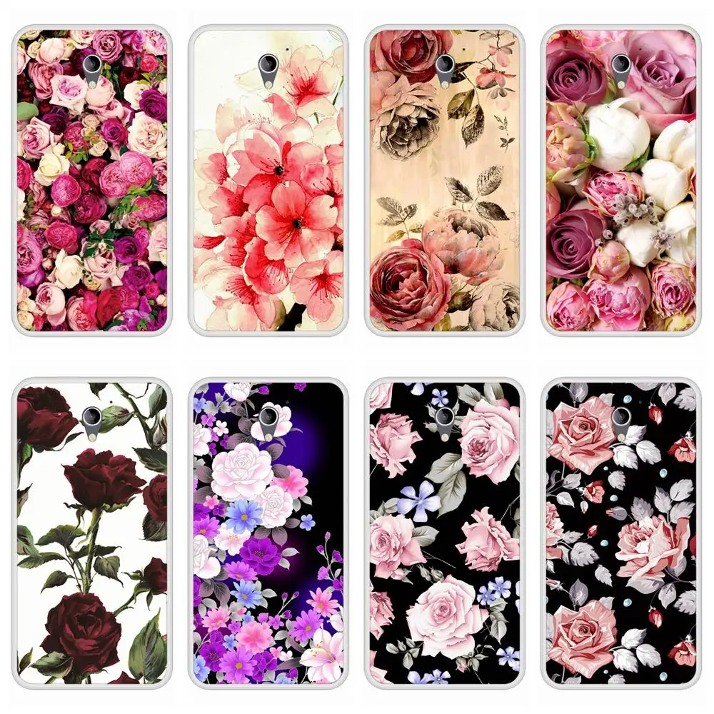 

Phone Case For ZTE Blade A510 Soft Silicone TPU Floral Flower Patterned Printing For ZTE Blade A510 Case