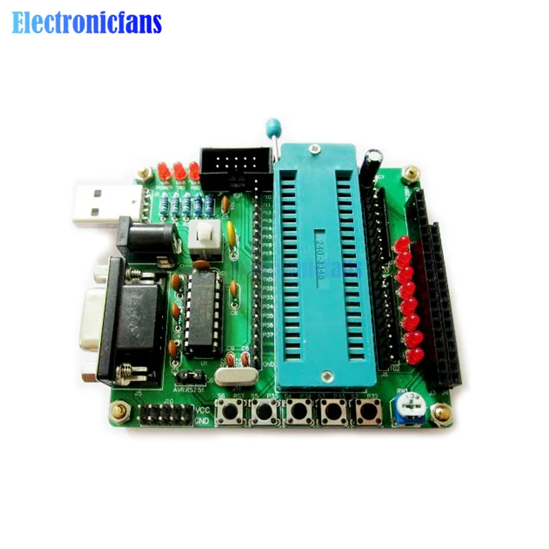 

C51 AVR MCU Development Board DIY Learning Board Kit Parts and Components