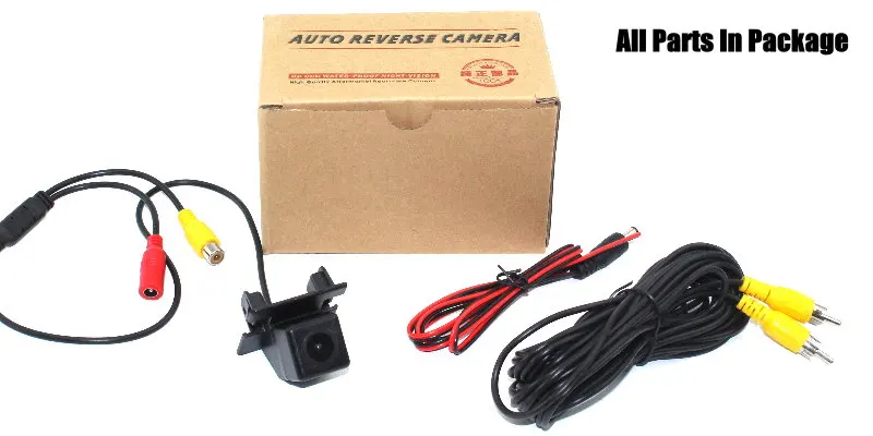Liislee Rear Camera For Mazda2 Demio Sedan 2014~2018  Reverse Hole  Parking Back Up Camera  License Plate Lamp  Night Vision package